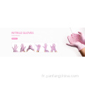 CE gants de nitrile médical sans poudre non-latex jetables